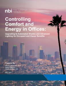part of leading in la, the controlling comfort and energy in offices report