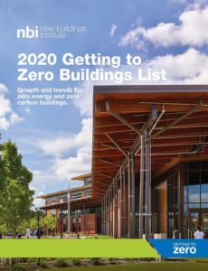 Cover of 2020 Getting to Zero Buildings List report